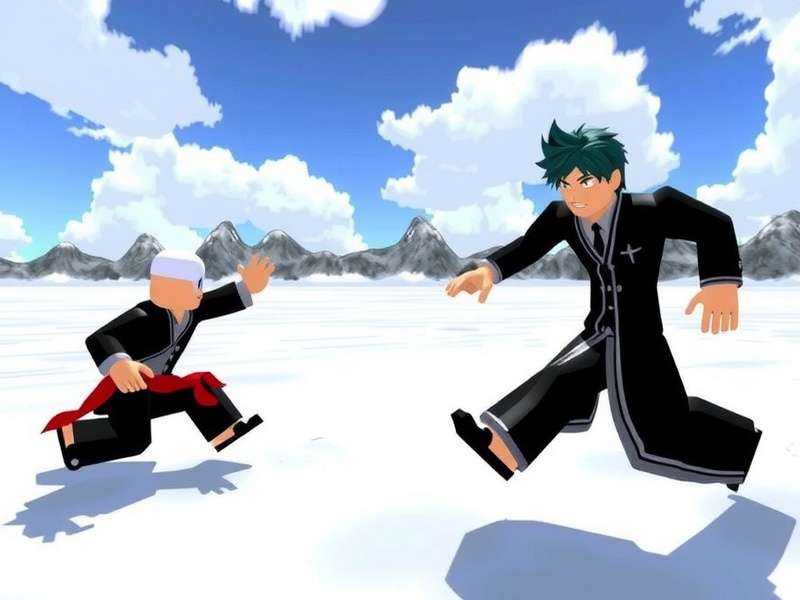 Advanced Bleach Roblox combat mechanics showing combo chains and special moves