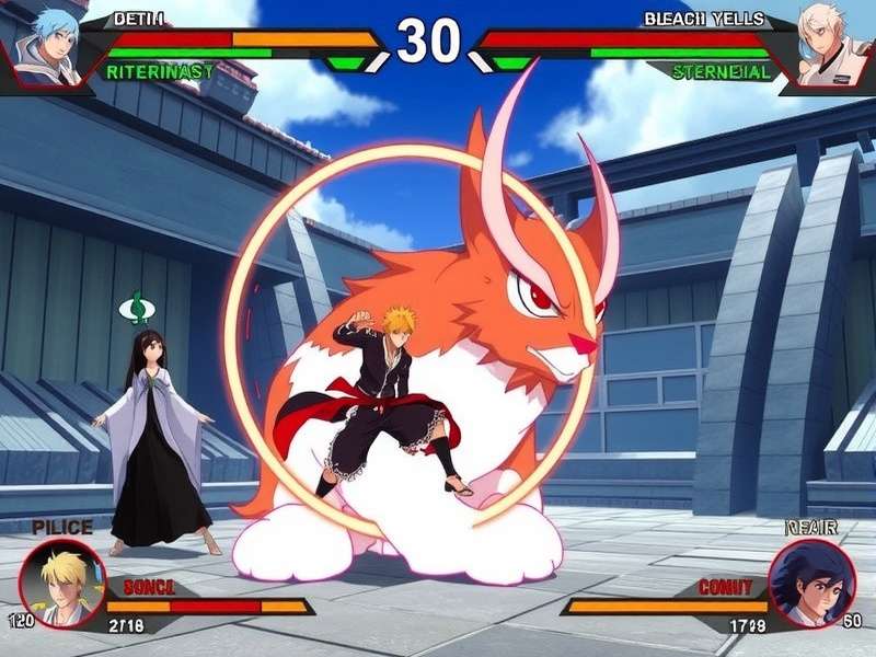 Collage of popular Bleach video game characters and scenes