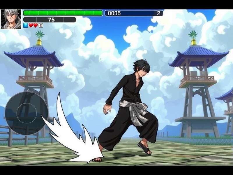Screenshot of a Bleach video game running on a PC, showing Ichigo in Bankai form