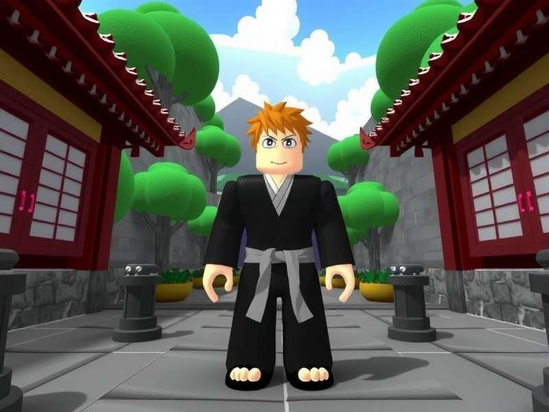 Roblox Studio interface showing Bleach game character modeling