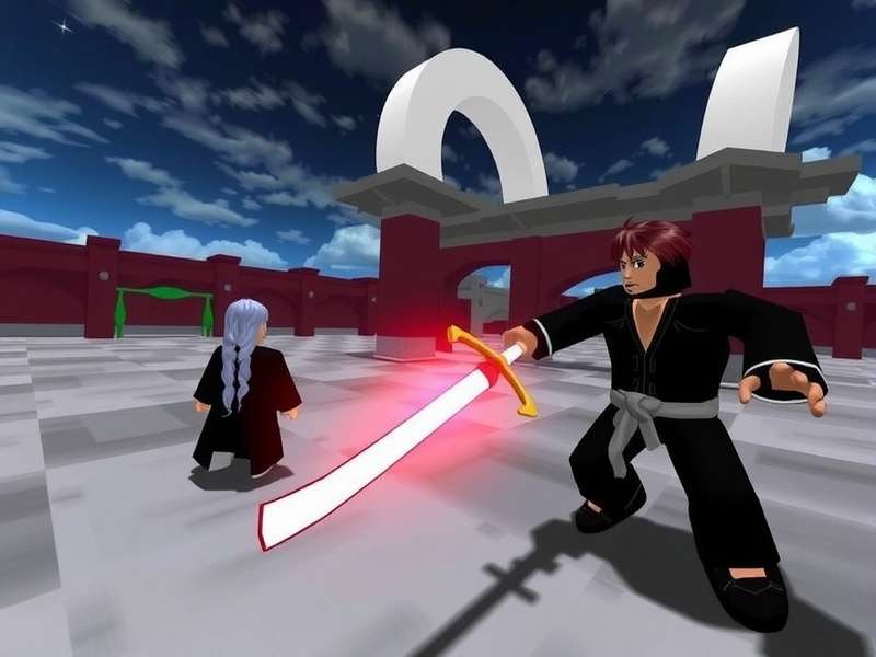 Epic Roblox Bleach game battle scene showcasing character special moves