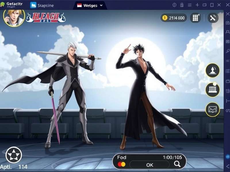 Bleach Game 2025 Mobile character selection screen showing Ichigo and Rukia