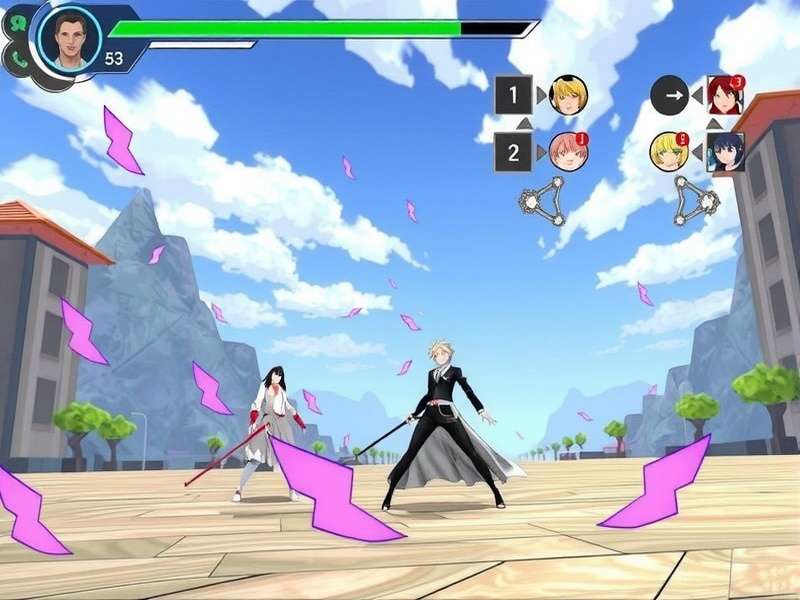 Bleach Game 2024 intense battle scene showing Ichigo's Bankai against Hollow forces