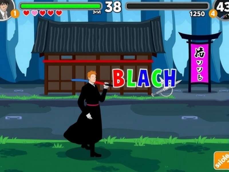 Bleach Game Characters in Action - Ichigo and Rukia