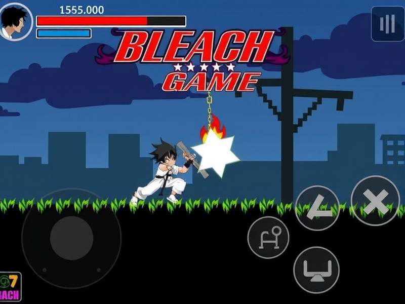 Bleach Mobile Game Screenshot showing Ichigo vs Aizen battle