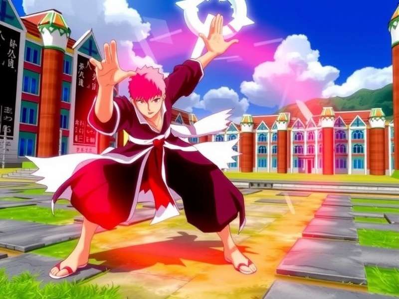 Bleach Brave Souls PS4 Gameplay Screenshot showing Ichigo Kurosaki in Bankai form battling an Arrancar