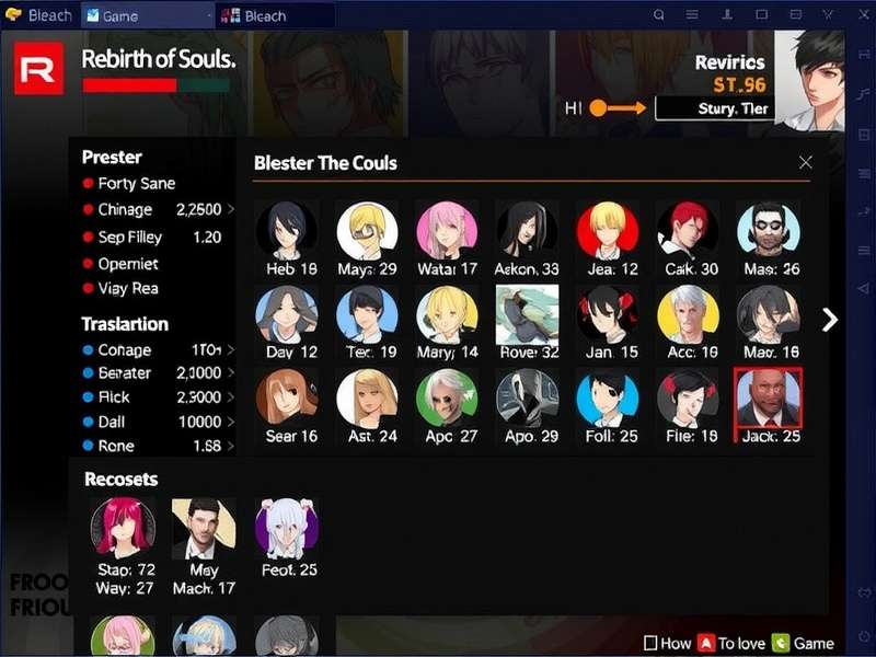 Bleach Game Rebirth Of Souls character roster showcase