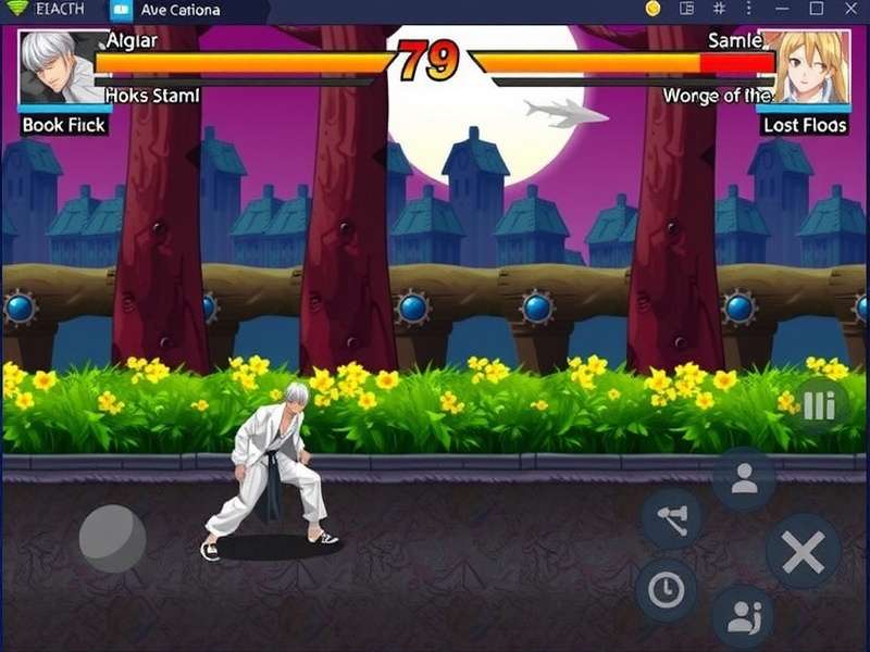 Bleach Mobile Game Screenshot showing Ichigo Kurosaki in action