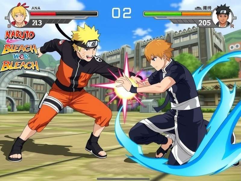 Mugen Naruto vs Bleach game PC download – crossover fighting arena featuring Ichigo and Naruto