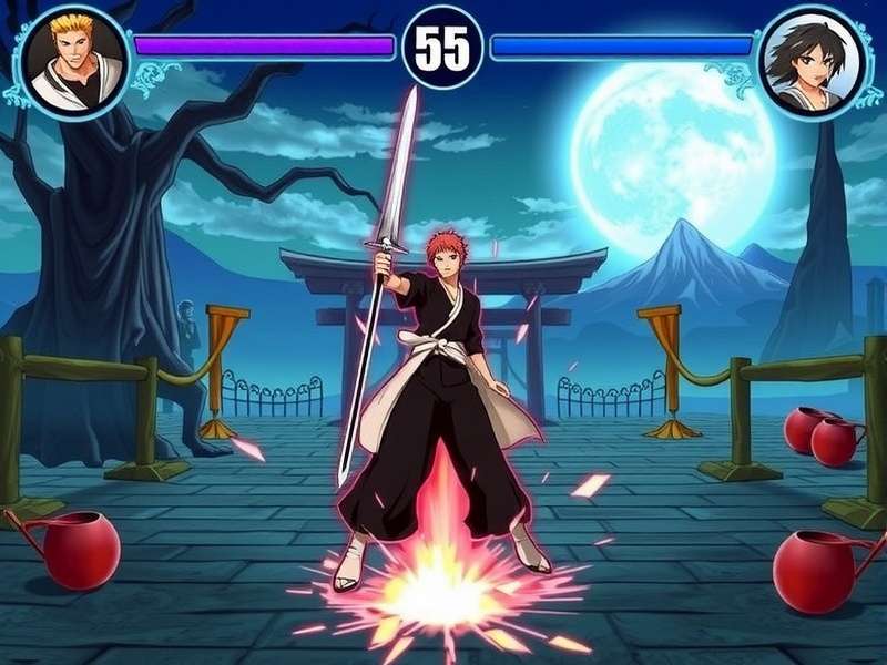 Bleach Game Download For Pc – Hero banner showing Bleach anime characters and PC gaming setup