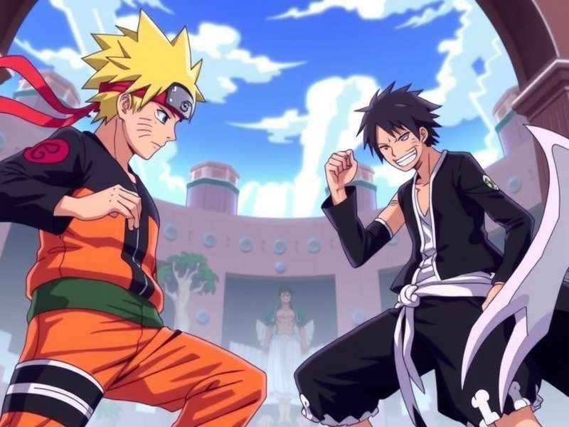Naruto Vs One Piece Vs Bleach Game showdown featuring iconic anime characters