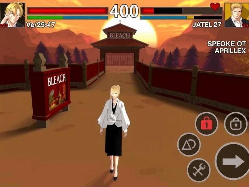 New Bleach Game 2025 — Soul Society Realm with dynamic lighting and character silhouettes