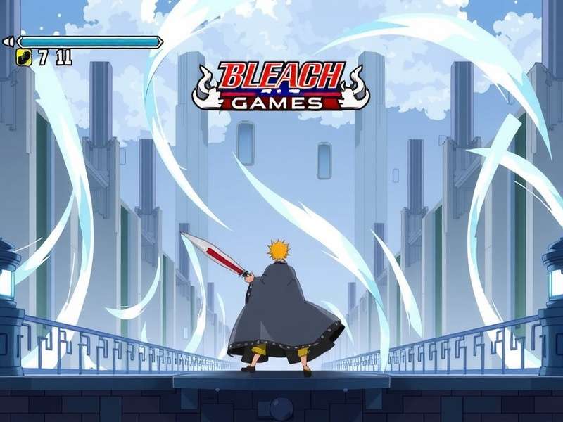 Roblox Bleach game gameplay screenshot showing a Soul Reaper battle in Karakura Town