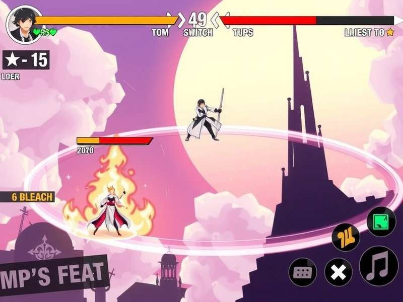 Bleach Soul Resonance gameplay on Nintendo Switch OLED in handheld mode