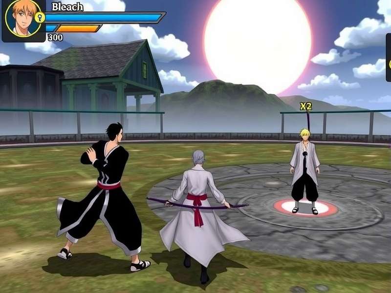 Bleach game PC free play – Ichigo Kurosaki action scene